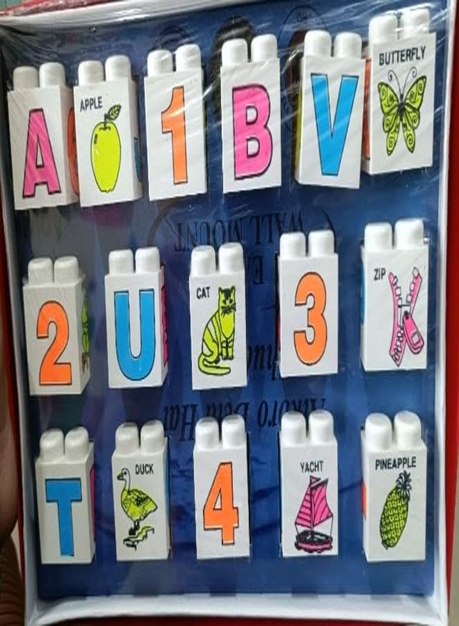 Manos Kids Learning Blocks, Alphabet and Number Blocks, Educational Toy, 15 Pieces - Image 4